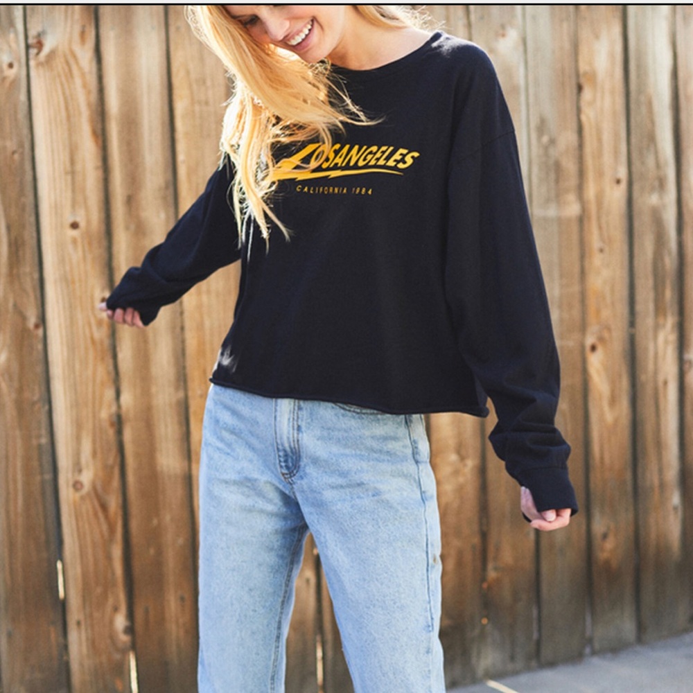 John Galt Lightning Los Angeles Long Sleeve Black shirt